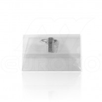 Portabadge morbido con clip 9x6cm