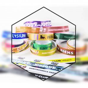 Braccialetti in tessuto con stampa personalizzata 20mm