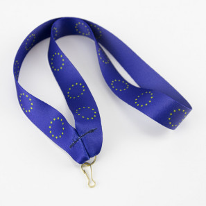 Nastro da collo liscio con anello