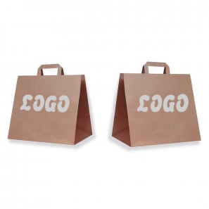 Egyedi szalagfüles papírtáska kicsi