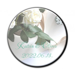 Magneti da frigo promozionali a forma di cerchio da 5 cm