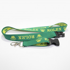 Lanyard in tessuto ricamato con fibbia staccabile