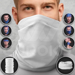 Multifunctional Scarf White