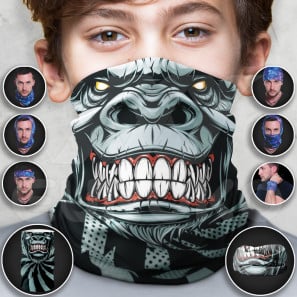 Multifunctional Scarves for Kids Gorilla