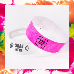 Braccialetti TYVEK con chip RFID 25mm