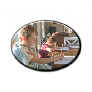 Magneti da frigo in legno ovali 9 cm x 6,5 cm