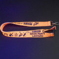 Lanyard fluo con cierre de seguridad