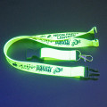 Neon lanyard con hebilla y cierre de seguridad