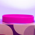 Silikonové jednofarebné ružové náramky