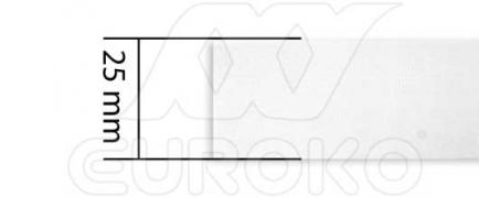 25 mm a coste - +0,080 € (+0,098 € Incl. Tasse)