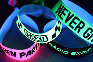 Fluorescent Fabric Wristbands 20mm Fluorescent Fabric Wristbands 20mm